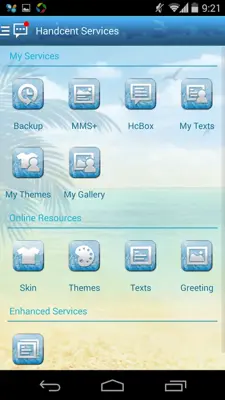 Handcent SMS Skin(Summertime) android App screenshot 3